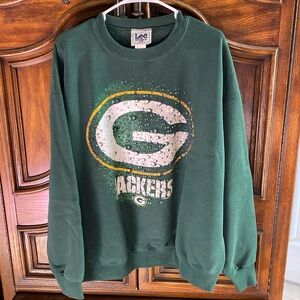 Vintage 1998 Lee Sport  Green Bay Packers NFL Football Sweatshirt men's size XL